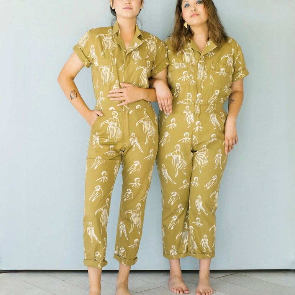 My Little Belleville Willow Jumpsuit - Boiler-Suit - Coveralls - Mustard - S